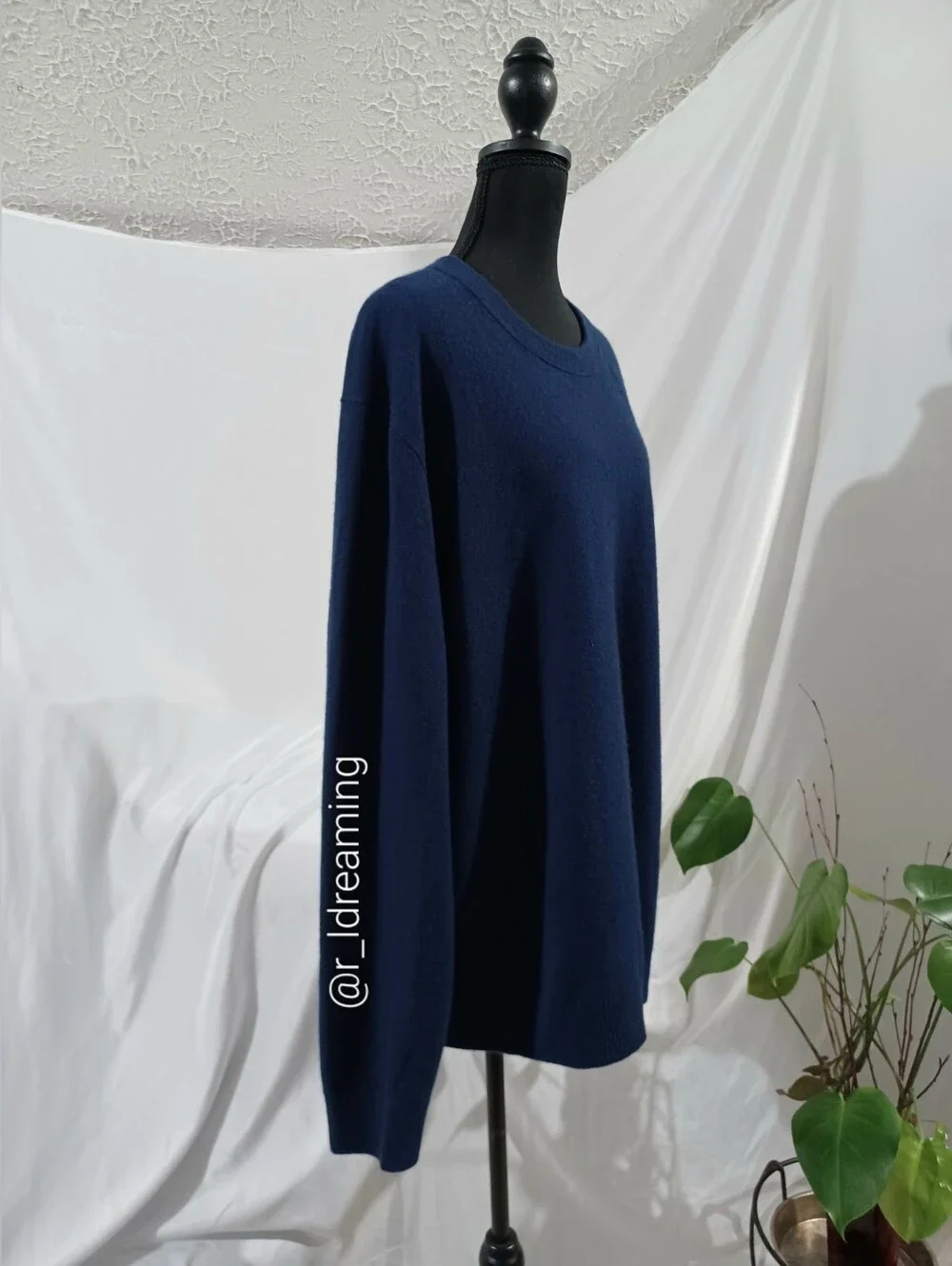NWT Banana Republic Blue Cashmere Crew-Neck Sweater Size XXL/Tall